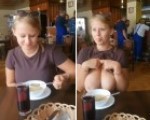 Never take this girl to a restaurant
