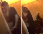 Slut bartender fucked behind bar