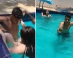 Couple fuck in front of friends