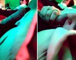 Watching her friend giving blowjob